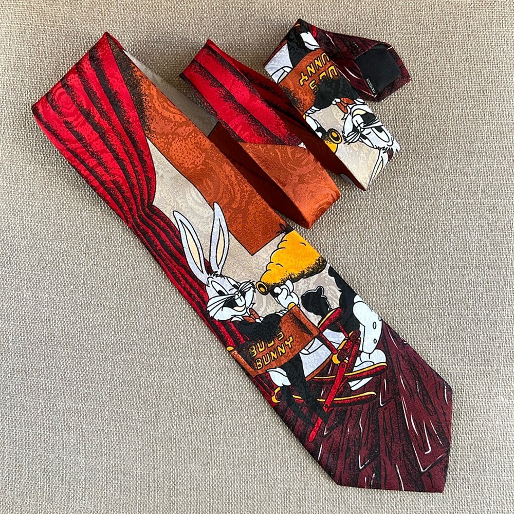 Bugs Bunny Tie for Men - Movie Director -Vintage Necktie - 4”Wide & 57” Long